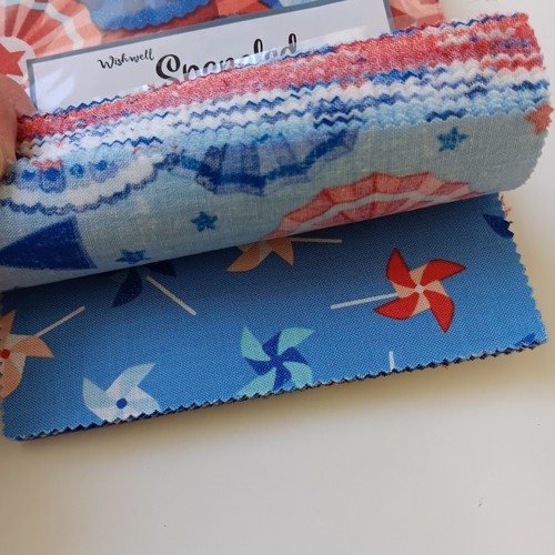 Charm Robert Kaufman Spangled by Wishwell Cotone 5" Quadrati Collezione 42 Pezzi - Foto 13 di 17