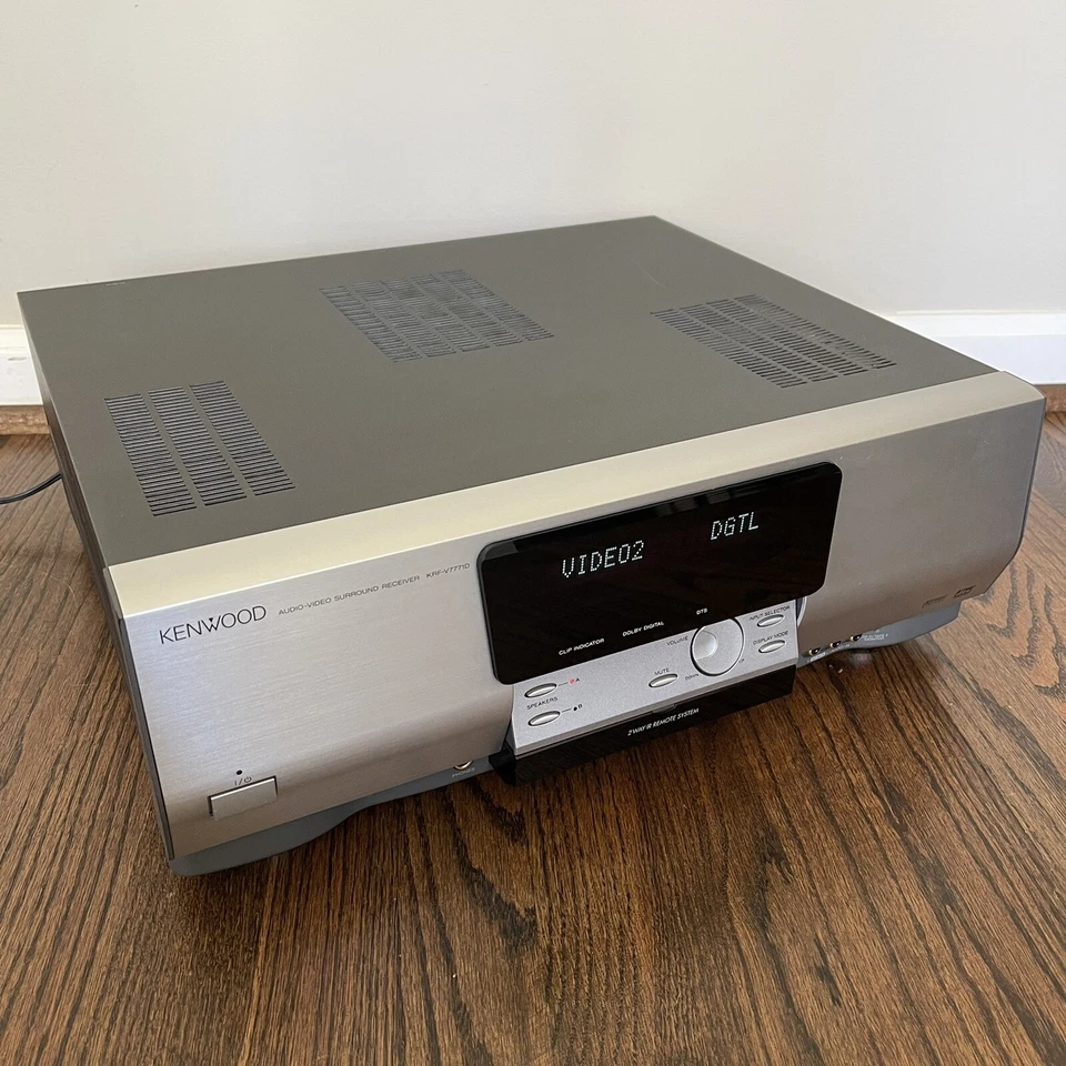 Vintage 1998 Kenwood KRF-V7771D 500W 5.1 ch Audio Video Surround Receiver RARE - Image 2 of 4