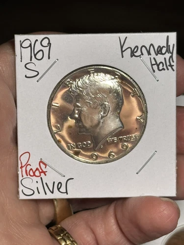 1969 S Kennedy Half Dollar Proof 40% Silver Uncirculated Coin (Raw10638) (A)