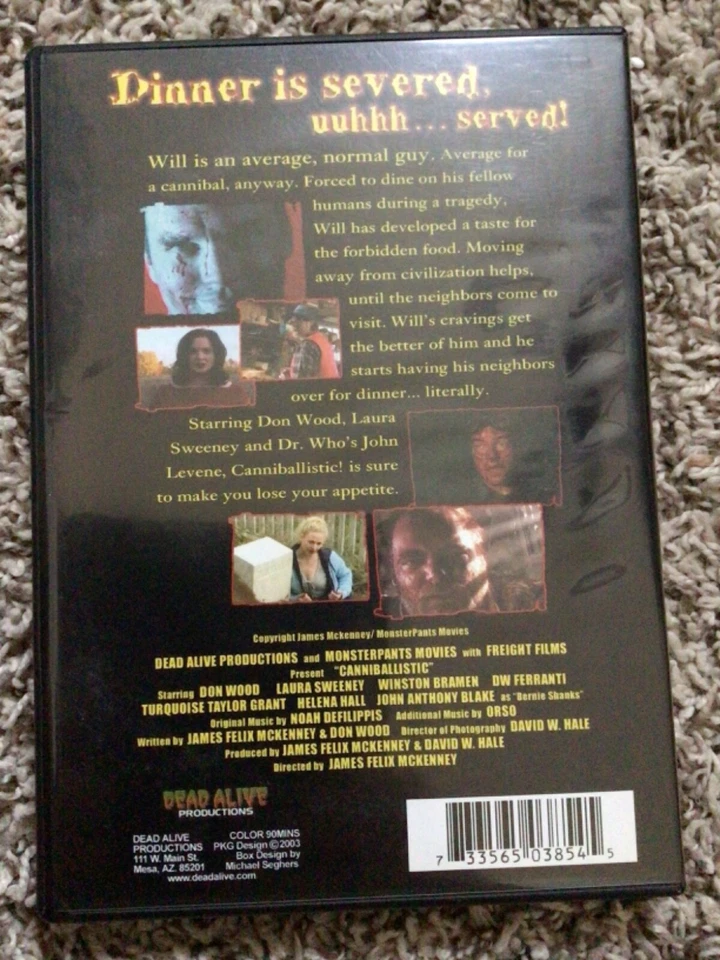 Canniballistic DVD Rare Dead Alive Productions OOP (Cannibalistic) - Image 3 of 3