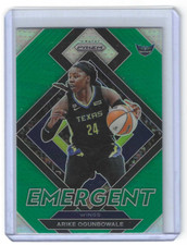 2022 Panini WNBA Prizm Arike Ogunbowale #3 Emergent Green Prizm Insert Wings