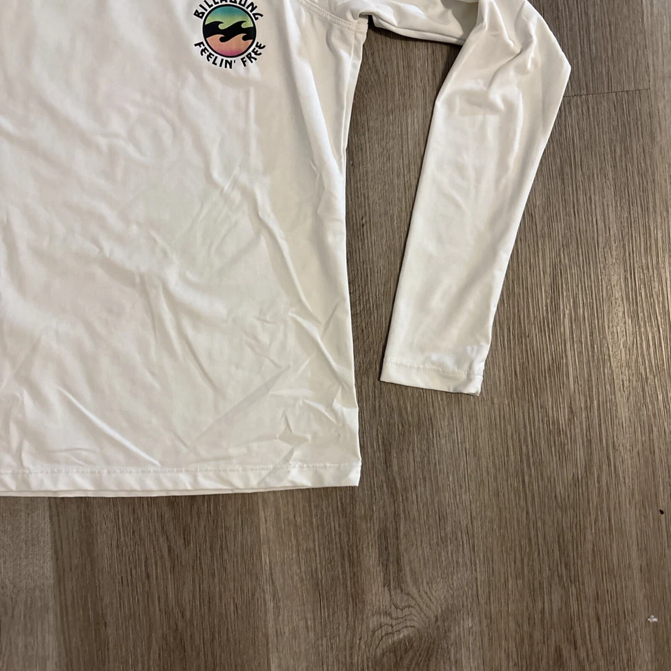 Camisa Top Billabong Youth Arch Wave Manga Larga Blanca “Sentirse Libre” Surf Foto 3 de 4