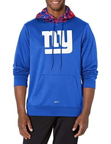 Zubaz NFL Herren New York Giants Team Farbe Tarnmuster Rückwand Hoodie - Bild 6 von 6