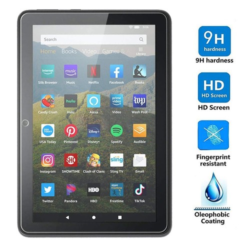 2x 9H Hartglas neue Fire HD 8 /8 Plus 2024/2022/2020 (12th/10th Gen.) Schutzglas - Bild 2 von 5