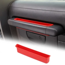 Red Co-pilot Handle Grab Storage Tray Organizer Box for 2007-10 Jeep Wrangler JK