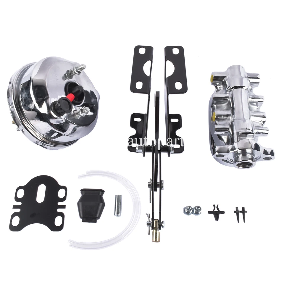 Kit de conversión maestro de refuerzo de freno eléctrico de 7" para Ford Fairlane 1966-70 nuevo Foto 2 de 4