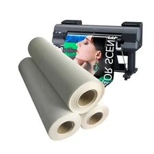 44"x40'/roll，Matte Polyester Cotton Inkjet Canvas for Water-based EPSON Printer