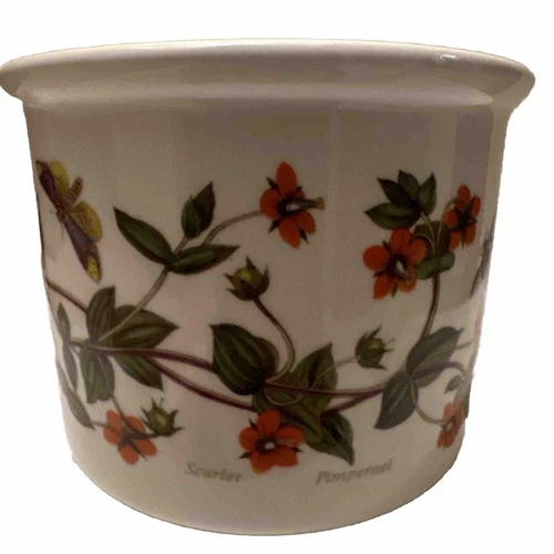 Portmeirion Pottery Stoke on Trent Scarlet Pimpernel 16oz Pot Anagallis Arvensis