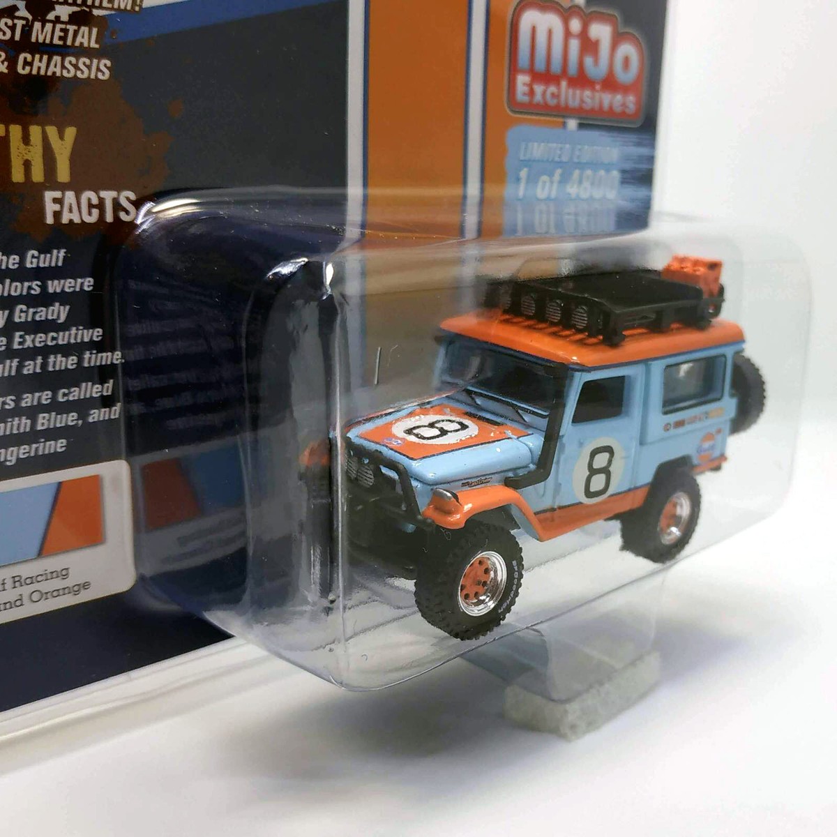 JOHNNY LIGHTNING MIJO 1980 TOYOTA LAND CRUISER FJ40 GULF OFF
