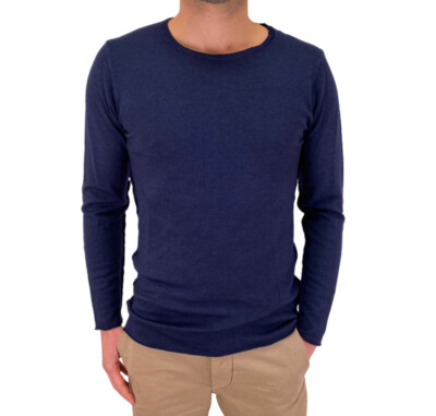 $148 Diesel Men's K Miso Wool Pullover In Blue Sweatshirt size S