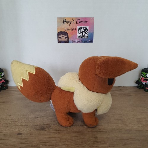 Pokemon Eevee Plush With Open Mouth Smiling 6" 2017 Tomy - Picture 2 of 4