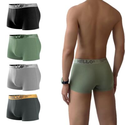 Go Wear Hello Herren Boxershort Set 4er Pack -Sonderpreis Druckfehlers- (5,95 /1