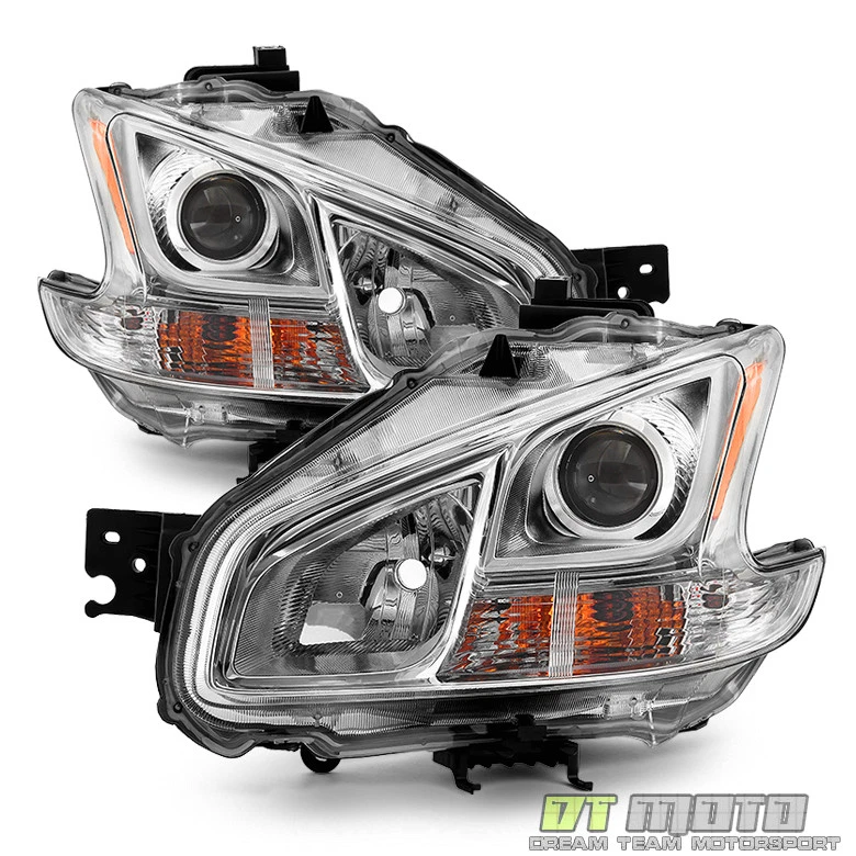 [Halogen Model] For 2009-2014 Maxima Headlights Headlamps Replacement Left+Right - Image 2 of 4