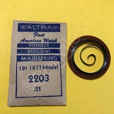 NOS Mainsprings for Waltham Watches 14s to 37s - Select A Style/Size