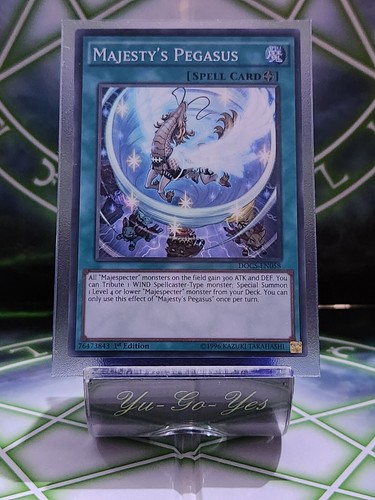 DOCS-EN058 Majesty's Pegasus super seltene 1. Auflage YuGiOh Karte Neuwertig