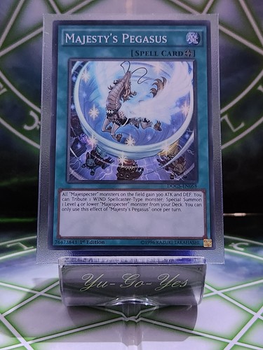 DOCS-EN058 Majesty's Pegasus Super Rare 1st Edition YuGiOh Card - Picture 1 of 2