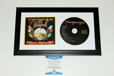 CHARLIE DANIELS SIGNED FRAMED 'FIRE ON THE MOUNTAIN' CD COVER BECKETT COA BAND