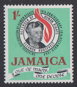 JAMAICA STAMPS 1964 ELENOR ROOSEVELT/HUMAN RIGHTS SC239 MNH - Picture 1 of 1