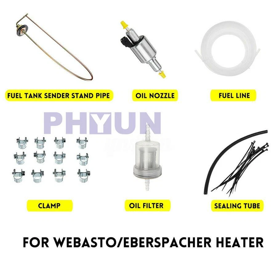 60CM Fuel Tank Sender Stand Pipe Kit For 12V 3-8KW Diesel Air Heater Thermostat - Image 4 of 4