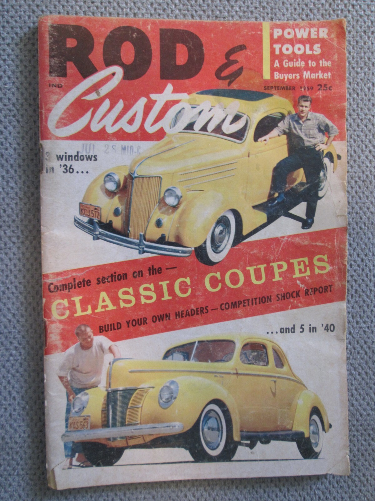 Rod & Custom Magazine September 1959 Digest Size Cars Trucks Hot Rodding