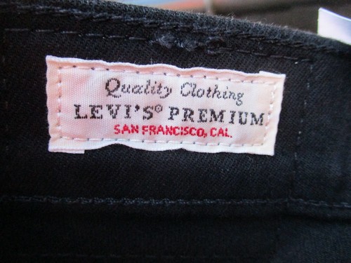 Ladies Levis Jeans Premium Mile High Super Skinny Black 25" Waist 32" Leg BNWTs - Picture 14 of 20