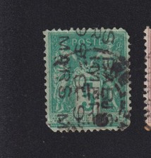 Timbre collection France avant 1900 Préoblitéré N° 3, 5 c Sage 4 lignes 250413d
