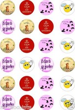 24 x PRECUT GOOD BYE LEAVING DO RICE/WAFER PAPER CUP CAKE TOPPERS