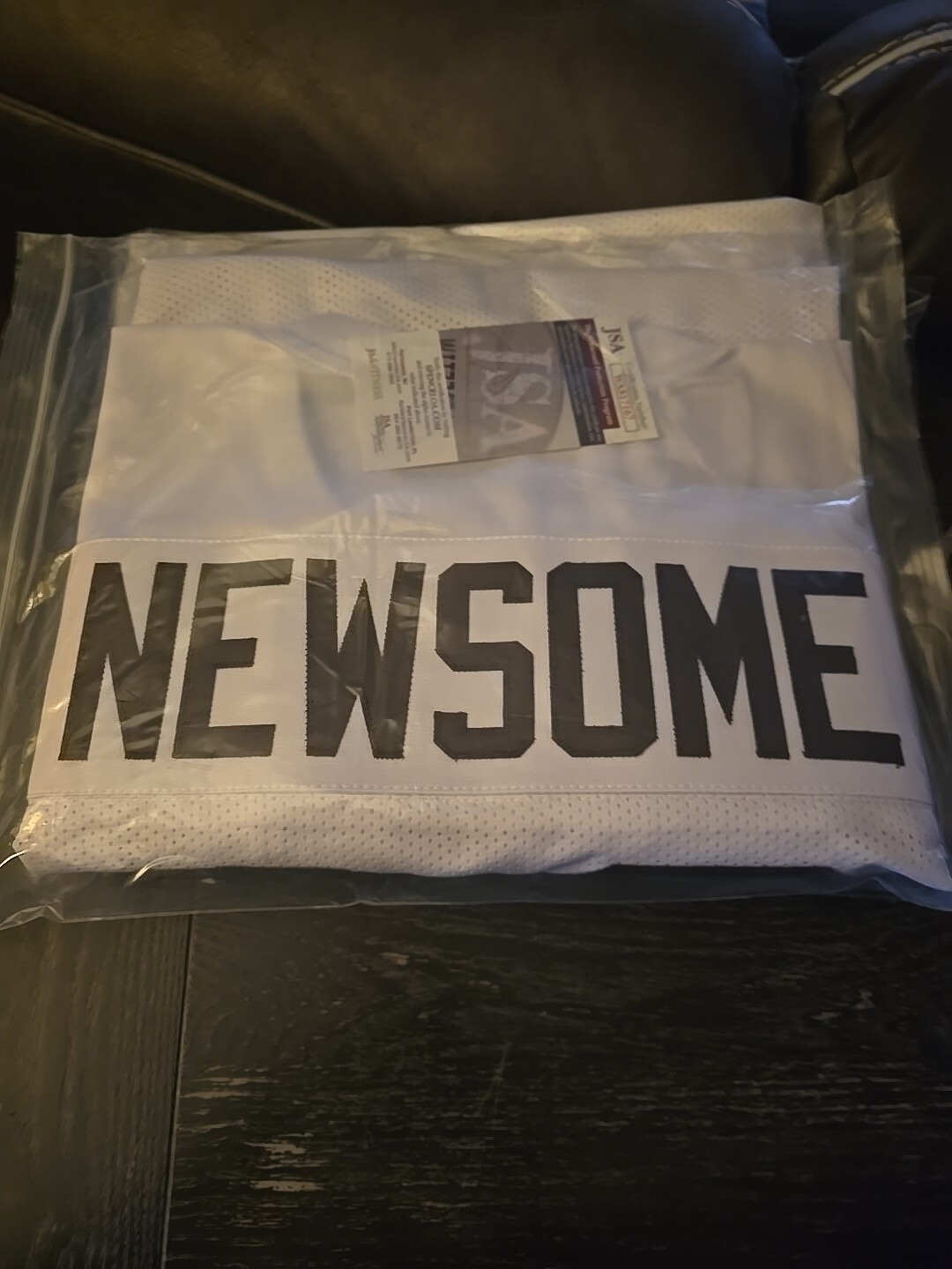 Ozzie Newsome Autographed Signed Cleveland Browns Browns White Hall Of Fame Jersy 