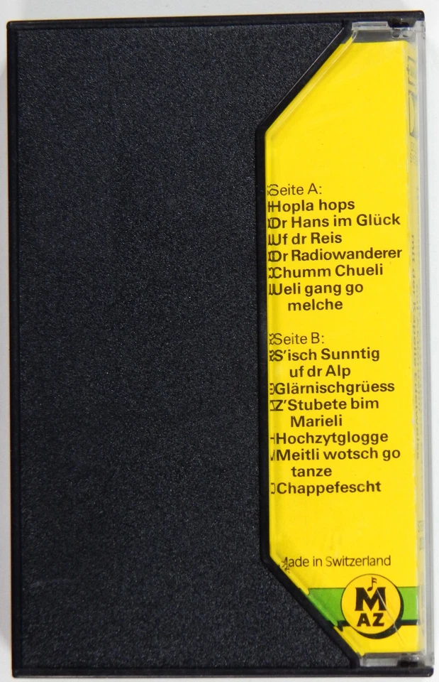 LOT OF 3 SWISS FOLKLORE MUSIC CASSETTE TAPES 1970s DIE JODLERMESSEN RASSIGE VOLK Foto 4 de 4
