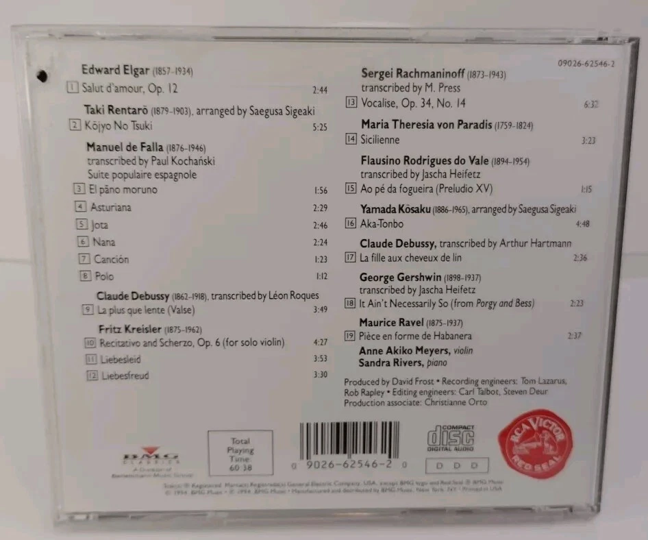 Anne Akino Meyers - Salut D'Amour & Sandra Rivers Signed CD Foto 2 de 4