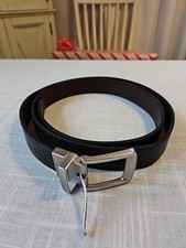 Leather Belt 46" Silver Buckle New