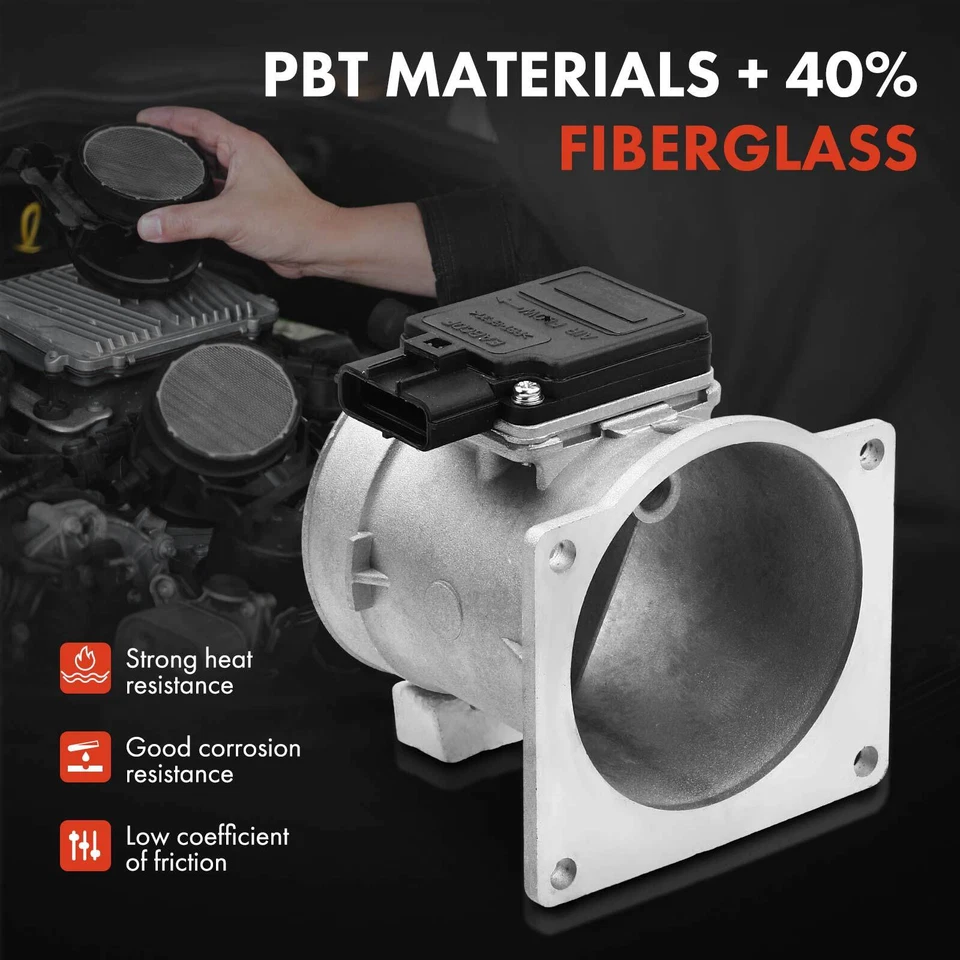 Conjunto de sensor de flujo de aire másico para Ford E-150 Econoline Club Wagon F-150 F-250 Foto 3 de 4