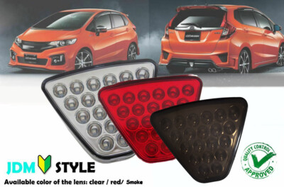 New Honda FIT CR-Z Jazz Rear Mugen Bumper Fog Light Lamp Triangle 