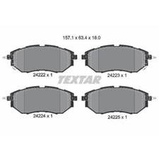 TEXTAR Bremsbeläge Bremsbelegsatz vorne für Subaru Forester Levorg