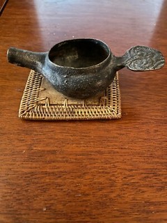 Antique Brass Oil Lamp Assuming Islamic Origin