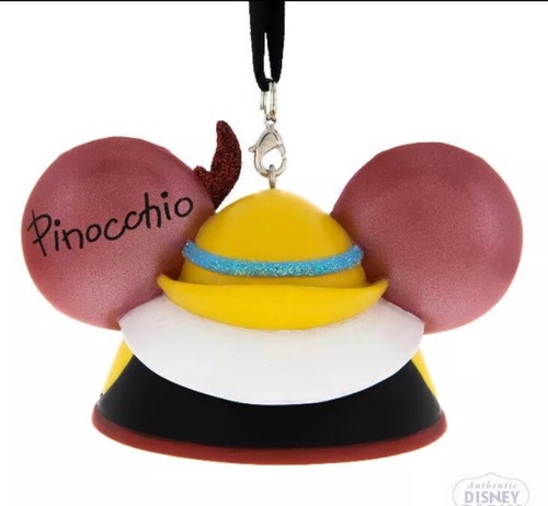 Disney Park Pack Pinocchio Hat Christmas Ornament Retired HTF Collectible NEW - Picture 3 of 9