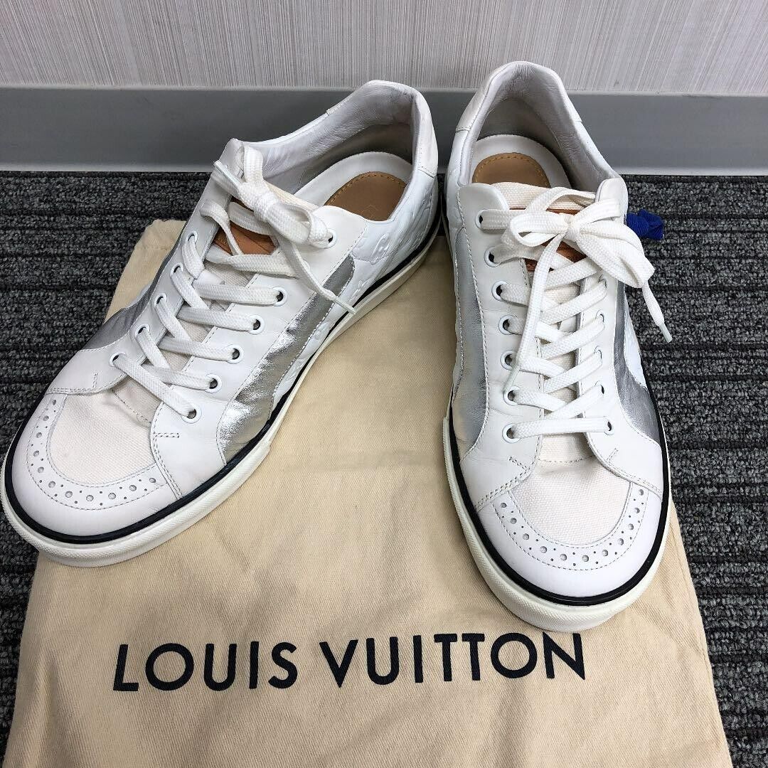 LOUIS VUITTON Sneakers Shoes Size 6.5 Authentic Men Used from Japan