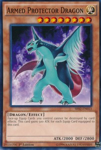 Armed Protector Dragon - SR02-EN013 - Common - 1st Edition x3 - Near Mint