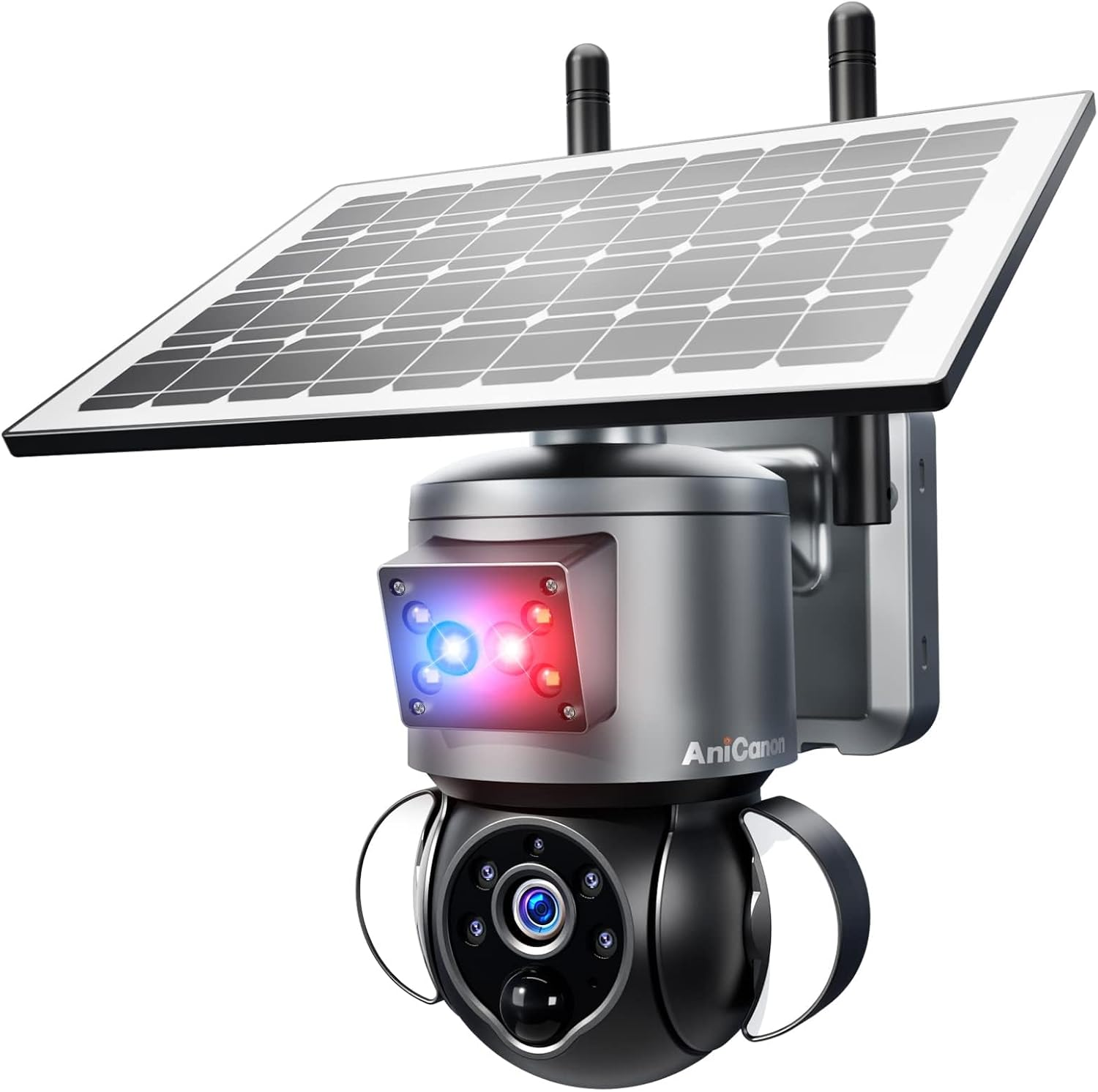 Solar Security Cameras Wireless Outdoor,Remote 2K Wifi 360° View Wireless Solar