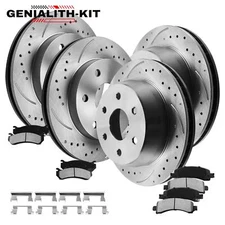 Front and  Rear Rotors Brake Pads for Chevy GMC Suburban Avalanche Yukon XL1500