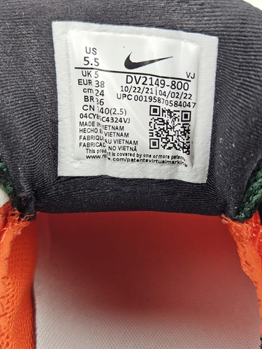 Nike Mens ZoomX Invincible Run Flyknit 2 Orange/Green/Sail DV2149-800 Sz 5.5 NEW - Picture 13 of 13