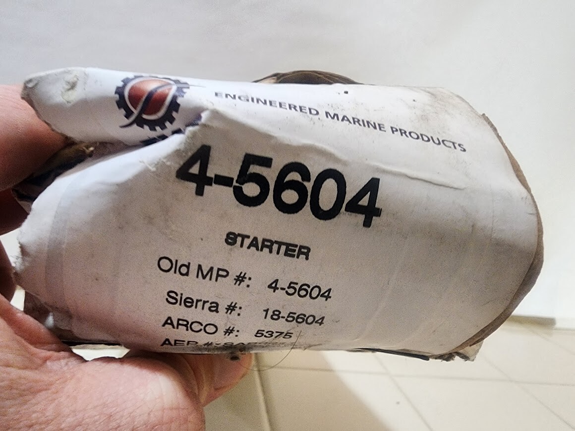 Engineered Marine Products EMP 4-5604 Starter Sierra 18-5604 Arco 5375 ...
