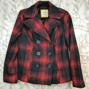 flannel peacoat