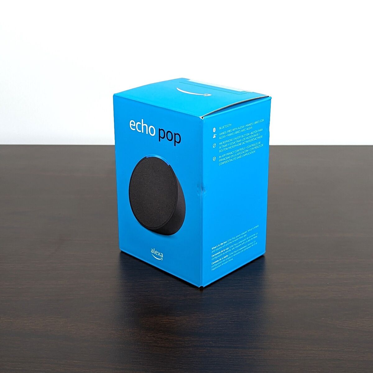 ECHO POP Full Sound Compact Smart Speaker with Alexa - Charcoal -  NEW