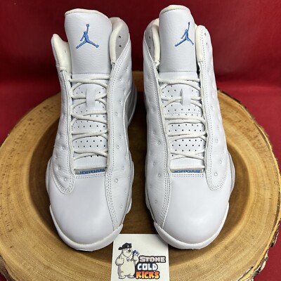 NIKE AIR JORDAN XIII 13 RETRO WHITE FLINT GREY UNIVERSITY BLUE