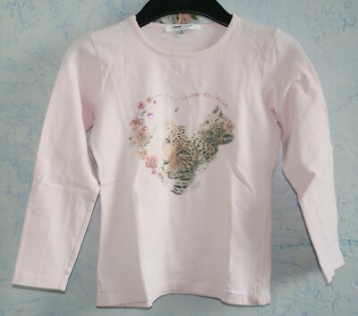 Ƹ̵̡Ӝ̵̨̄Ʒ T-Shops LA Shirt Tiger Baby I Love you Mom Strass Rosa 116 6-7 (8)