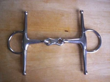 Used Stainless Full Cheek French Link  Snaffle Bit  5" Mouth  6 1/2" Shanks