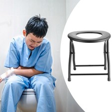 Siège de Bain Pliable, Chaise Percée, Accessoire de Toilette Portable pour