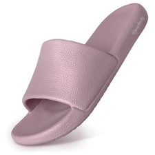 Slip on Unisex Slides Women Quick Drying Shower Slippers, Waterproof 8.5