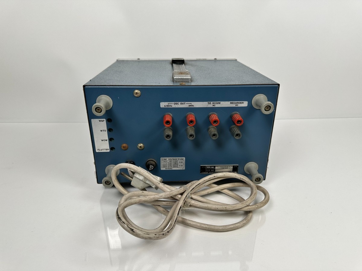 アンプ LFM-39A Wow & Flutter Meter Leader LFM39A Wow & Flutter Drift Meter for sale online | eBay